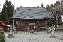 伊達慶邦と縁がある吉岡八幡神社拝殿正面とその脇に鎮座する春日神社
